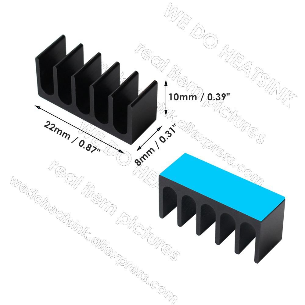 WE DO HEATSINK 8x22x10mm Alumi - Raspberry Pi Water Cooling Kit recension och pris
