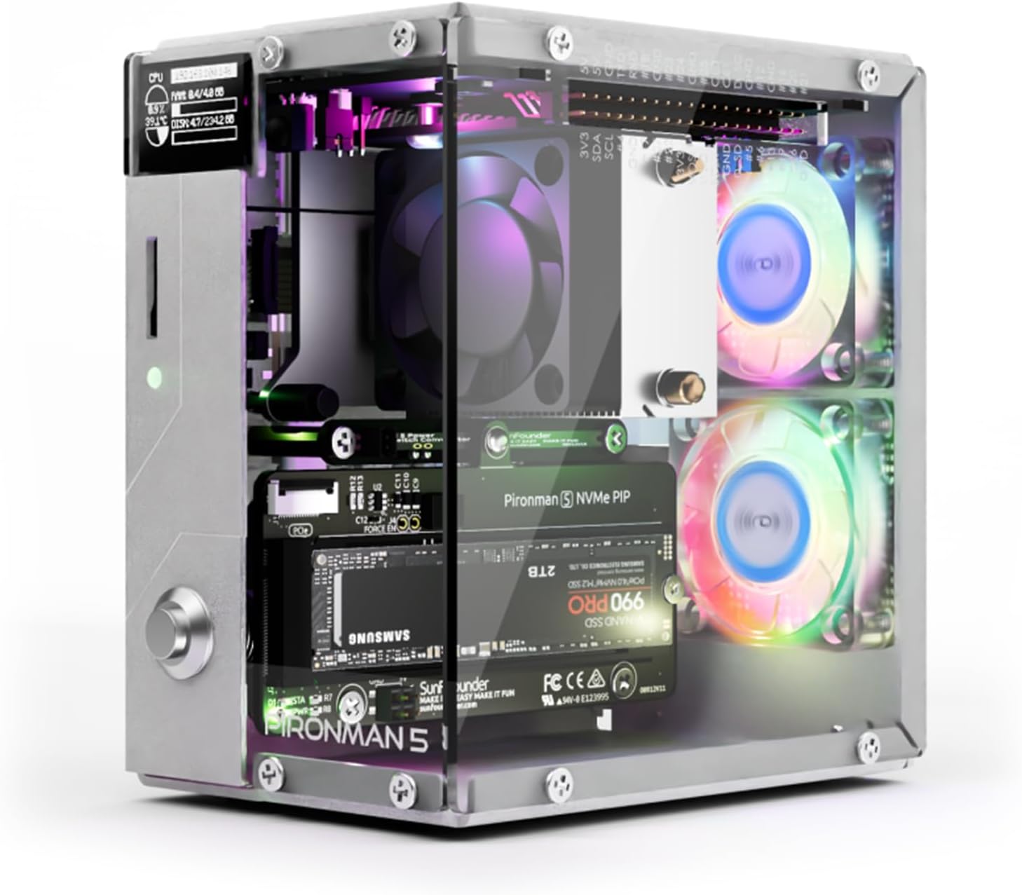 Pironman 5 NVMe M.2 SSD PCIe 2 - Raspberry Pi Ai Kit Hailo-8L recension och pris