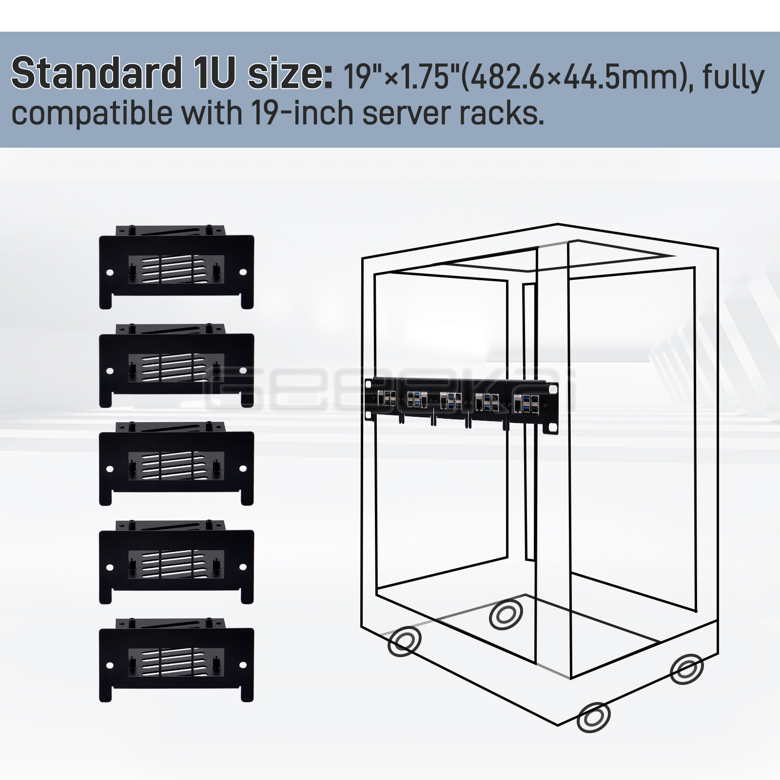 1U Rack Mount for Raspberry Pi - Raspberry Pi Rackmount 1U 19 Inch recension och pris