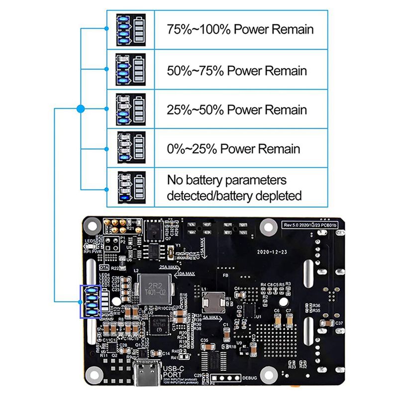 Delicate Texture-2X For Raspbe - Raspberry Pi Uninterrupted Power Supply Ups 18650 recension och pris