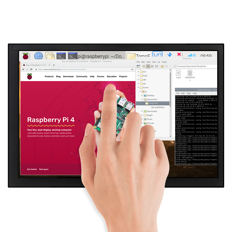 10.1 Inch Raspberry Pi 4B Touc - Raspberry Pi 10.1 Inch Capacitive Touch Screen Ips recension och pris