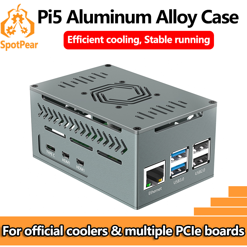 Raspberry Pi 5 Aluminum Metal  - Argon One V3 M.2 Nvme Case recension och pris