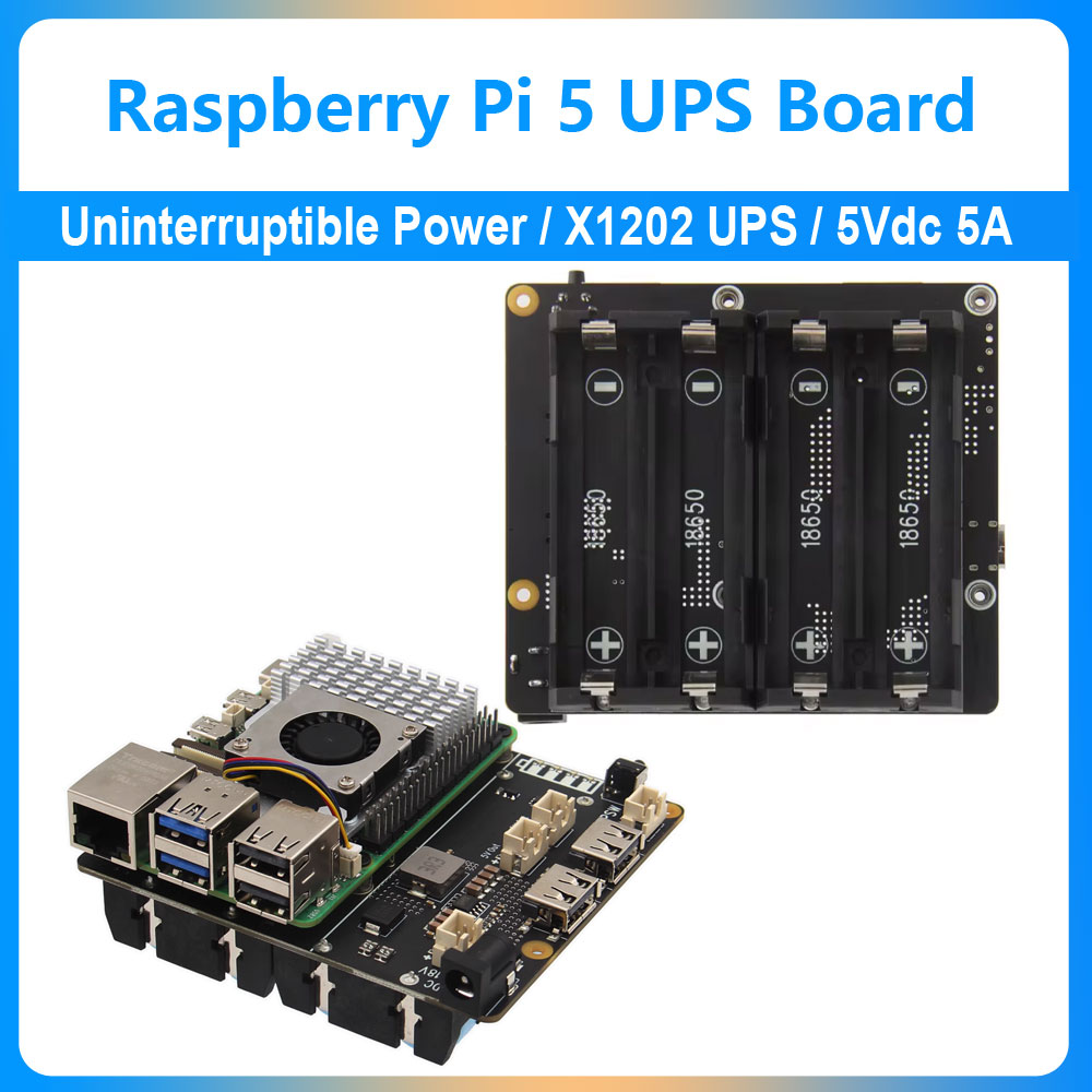 Raspberry Pi 5 UPS Expansion B - Raspberry Pi Uninterrupted Power Supply Ups 18650 recension och pris