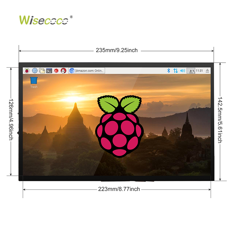 Wisecoco 10.1 Inch IPS LCD Onc - Raspberry Pi 10.1 Inch Capacitive Touch Screen Ips recension och pris